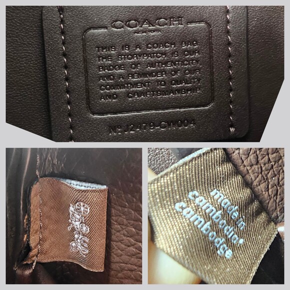 Coach Hadley Convertible Crossbody Shoulder Bag Suede Leather Brown Dust Bag - Picture 5 of 13